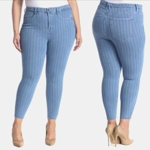 Good American Good Leg High Rise Crop Jeans Size 18